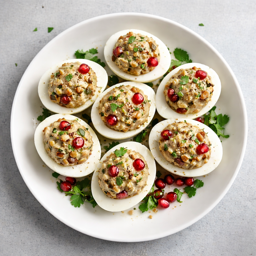 Boiled Eggs with Walnuts