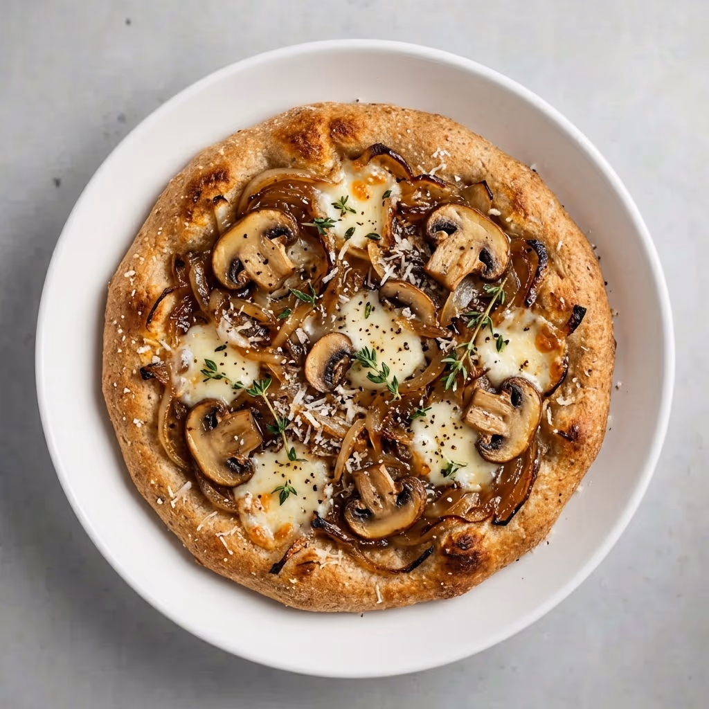 Caramelized Onion & Mushroom Pizza