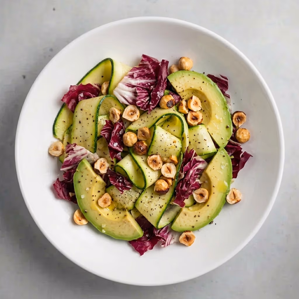 Zucchini and avocado salad