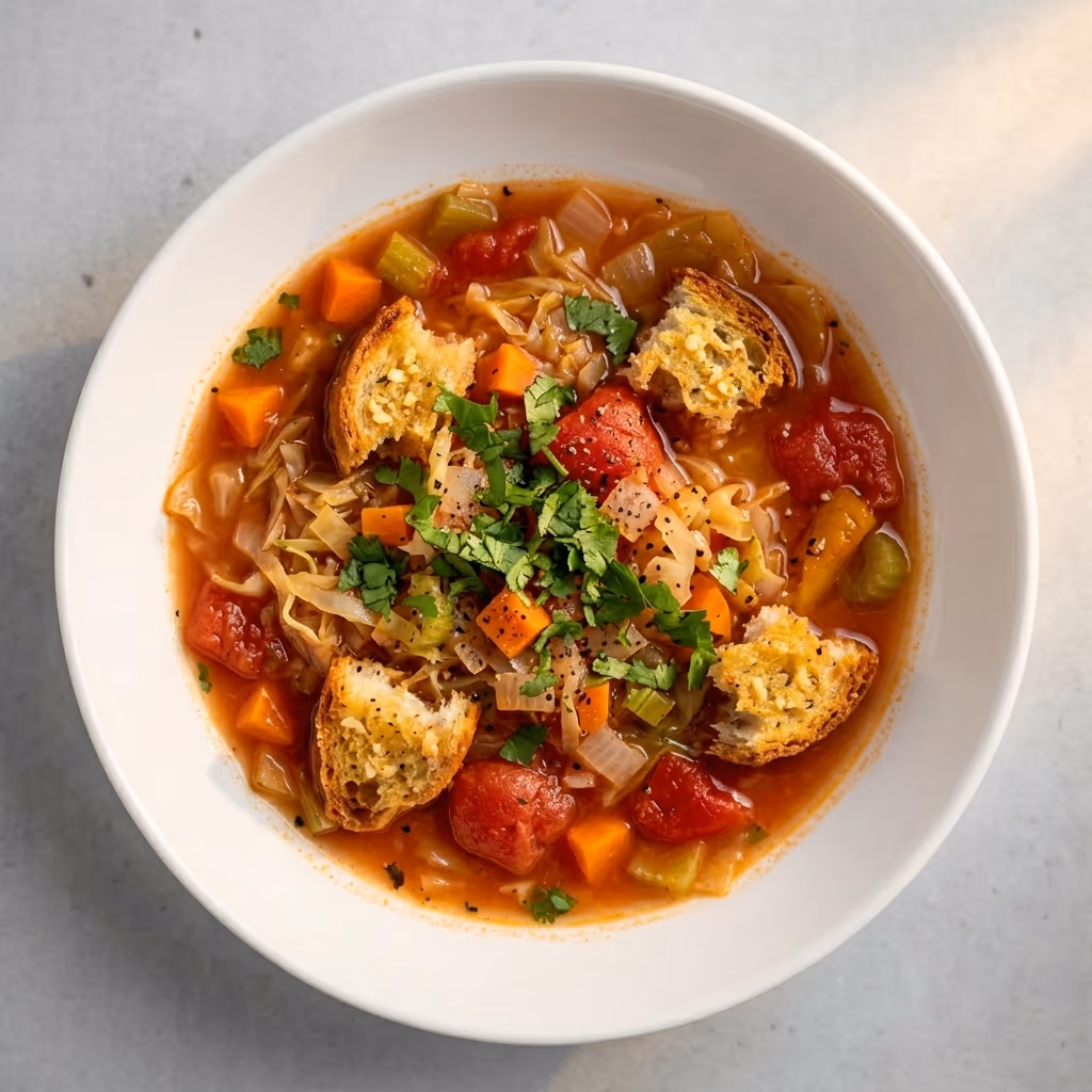 Soup with croutons