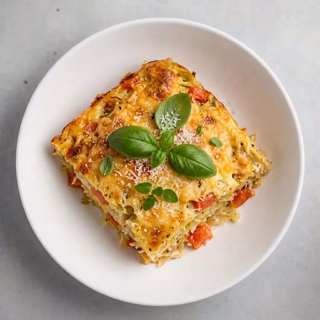 Young cabbage casserole