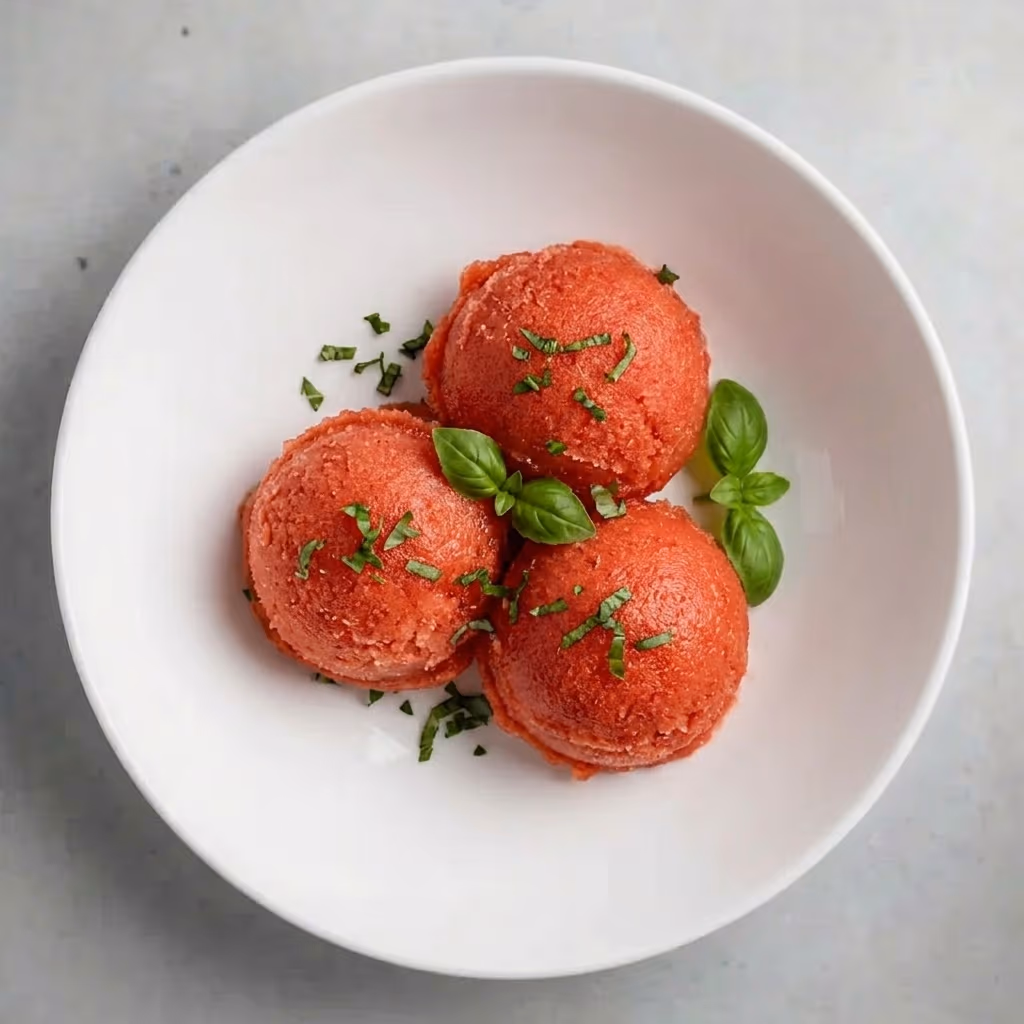 Tomato sorbet