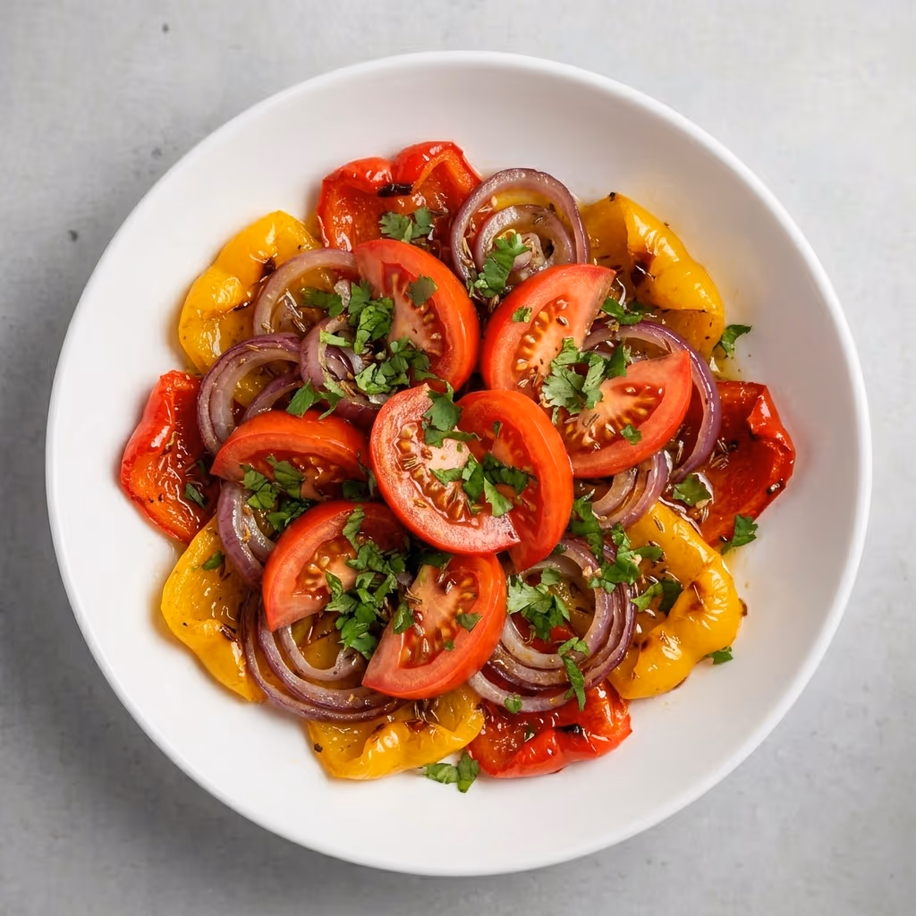 Roasted pepper salad