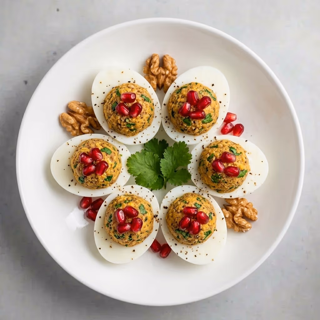 Boiled Eggs with Walnuts