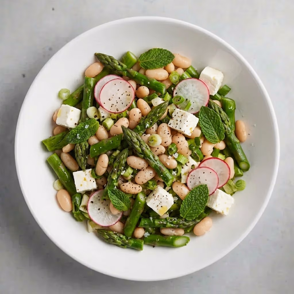 Asparagus and bean salad