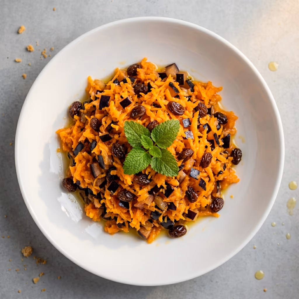 Pumpkin and plum salad