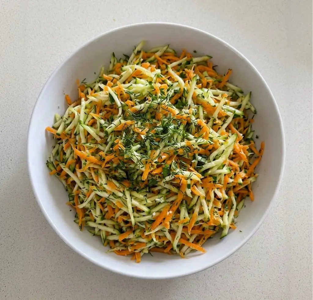 Салат із кабачків та моркви