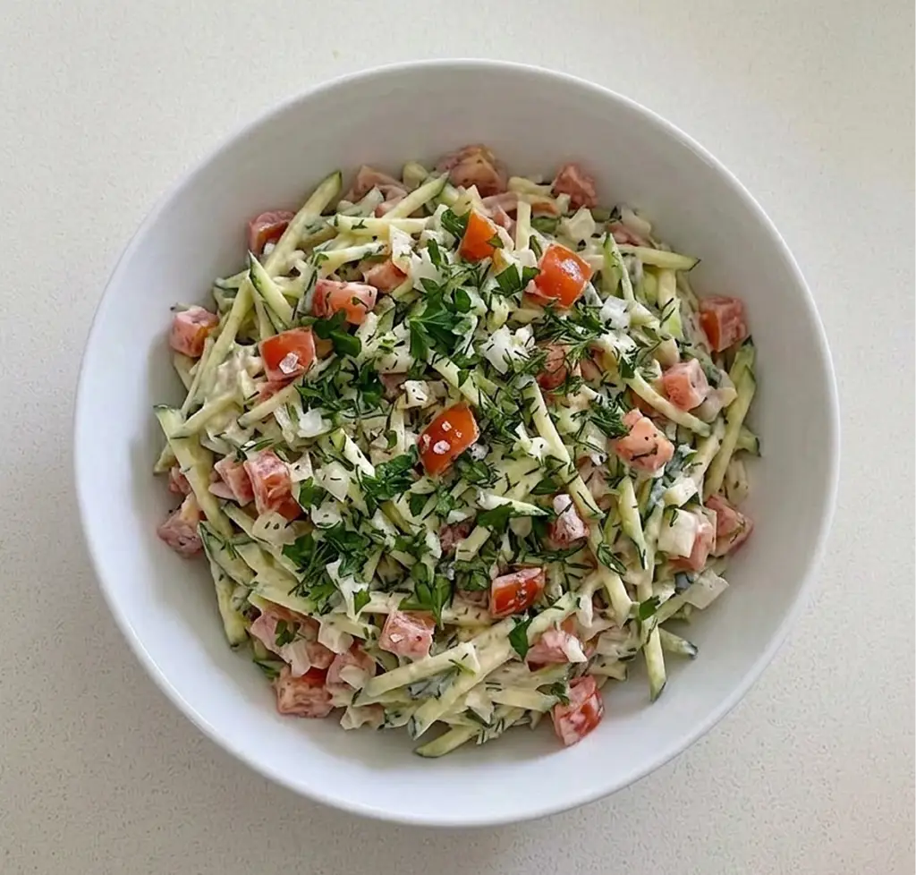 Гострий кабачковий салат