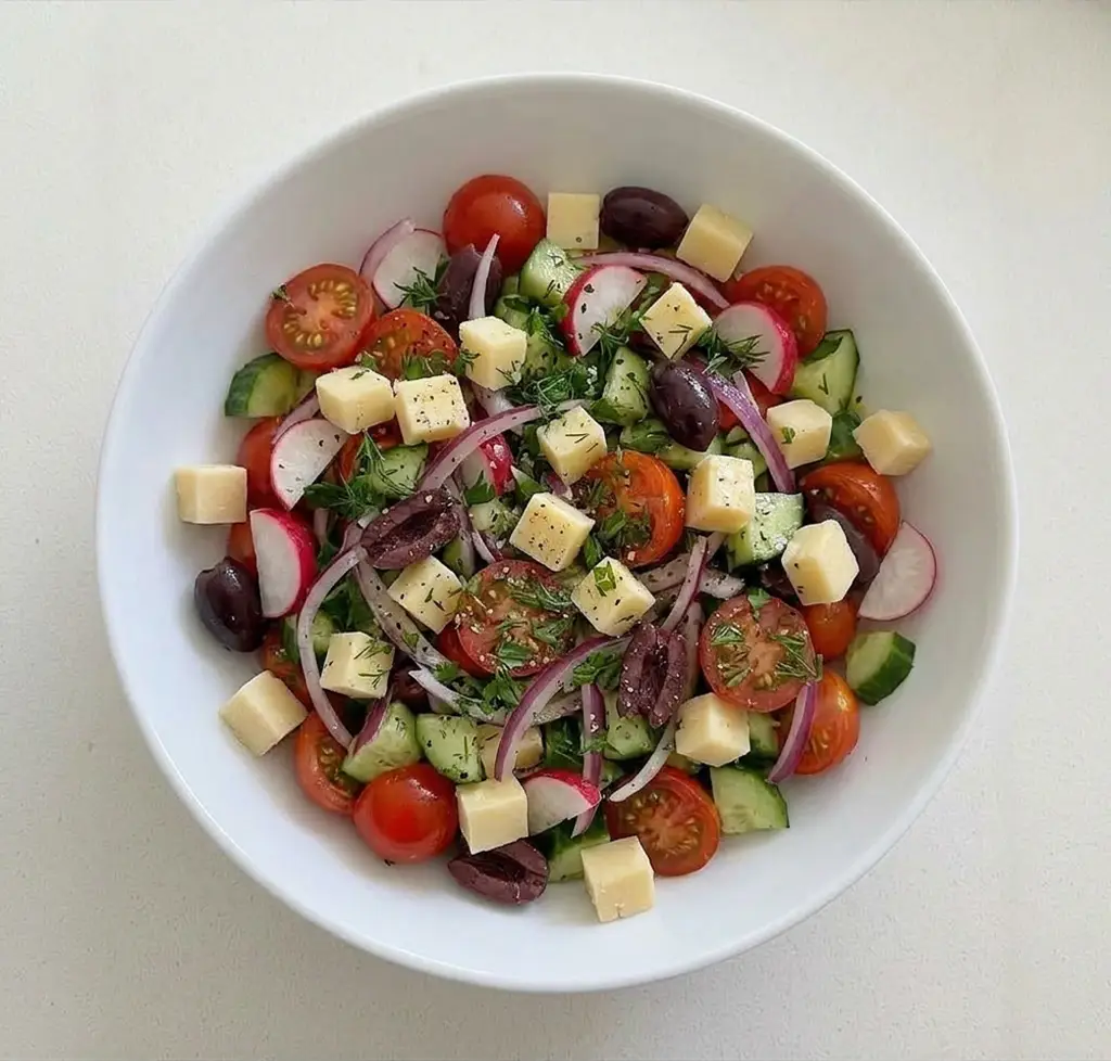 Овочевий салат із тофу