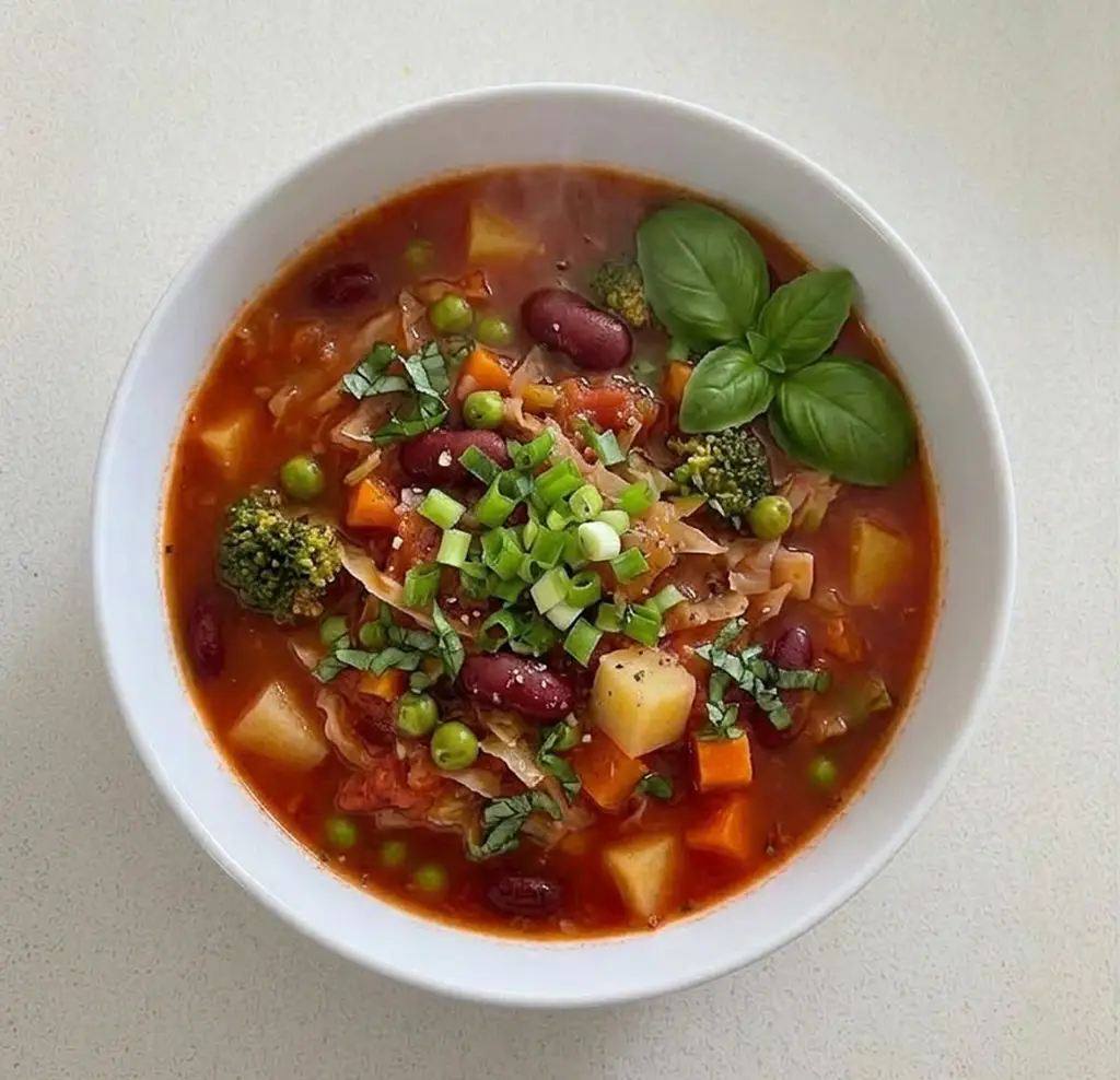 Томатний суп з овочами