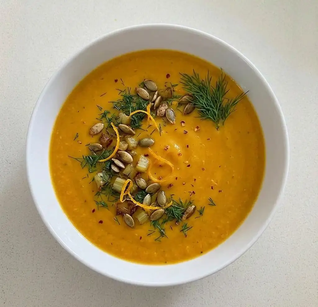Гарбузовий суп з апельсинами