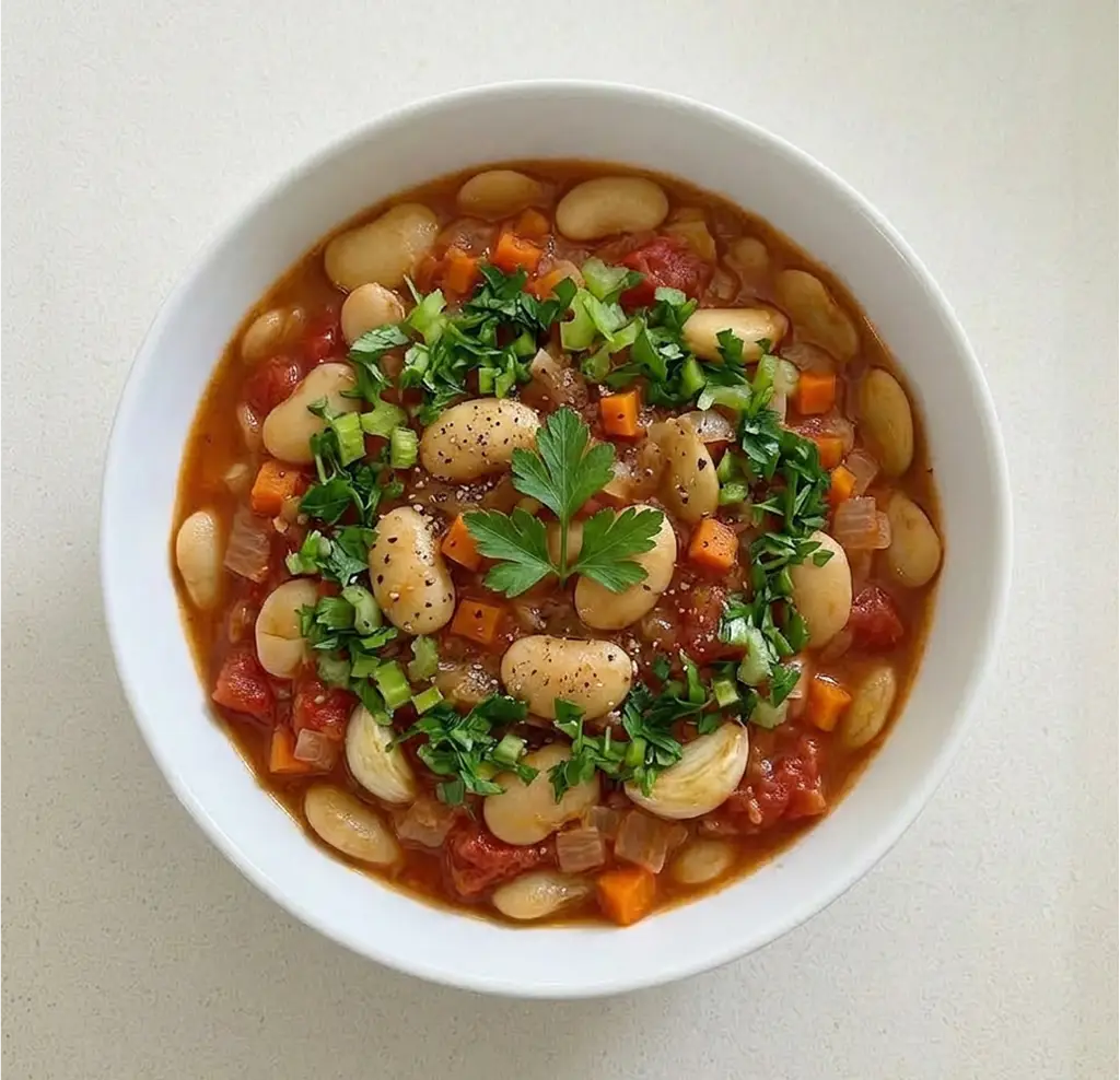 Рагу з великої білої квасолі