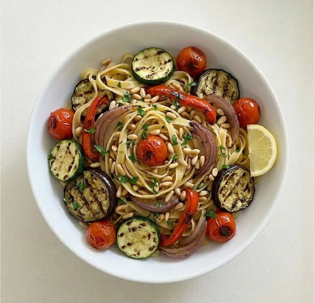 Тальятеле з овочами гриль