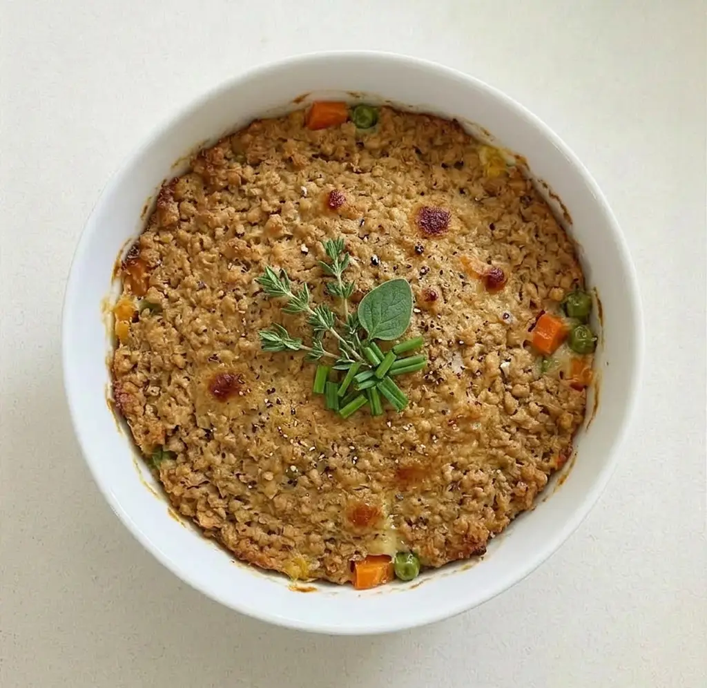 Запіканка із соєвого м'яса