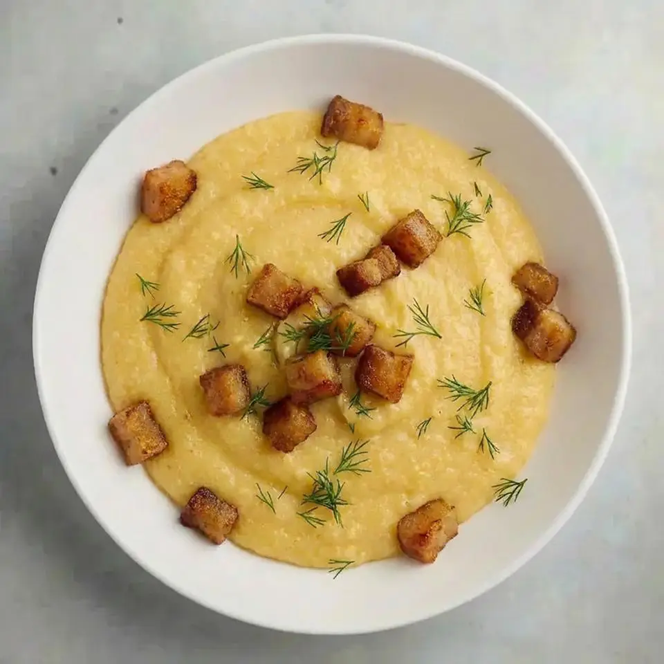 Банош з грибами