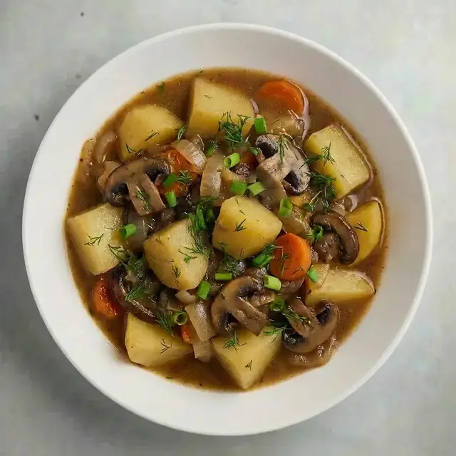 Печеня з грибами